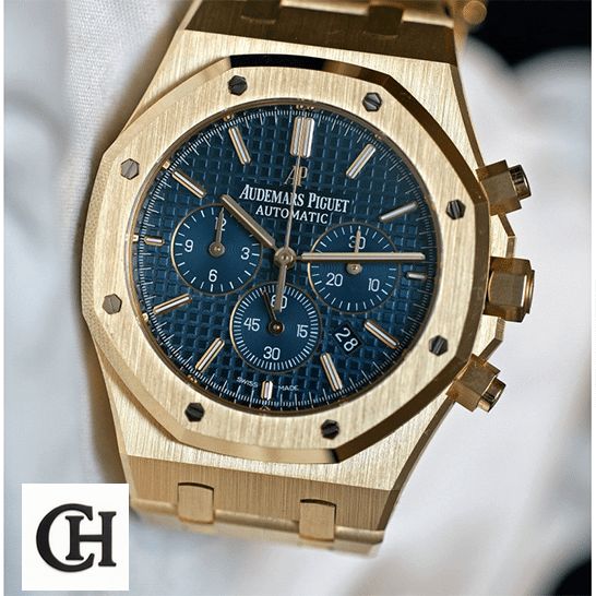 Audemars Piguet Royal Oak 26320BA.OO.1220BA.02 Premium audemars piguet royal oak chronograph 26320BA dial Audemars Piguet Royal Oak Blue Dial front view