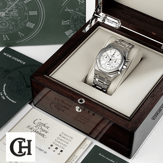 Audemars Piguet Royal Oak Chronograph 26300ST.OO.1110ST.05 Audemars Piguet Royal Oak 25860ST.OO_.1110ST.05 White Dial in the box