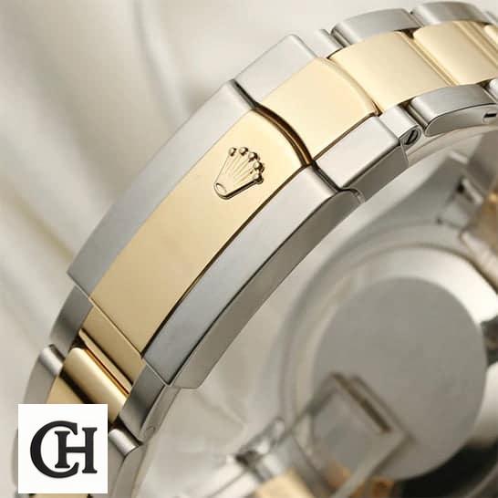 Rolex Datejust 116203 "Black Dial" Master asarolex datejust black dial Rolex Datejust 116203 S.Steel Two Tone Fold Clasp on the Rolex logo