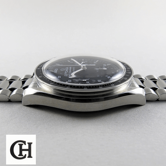 Omega Speedmaster 3510 Black Dial Stainless Steel white background