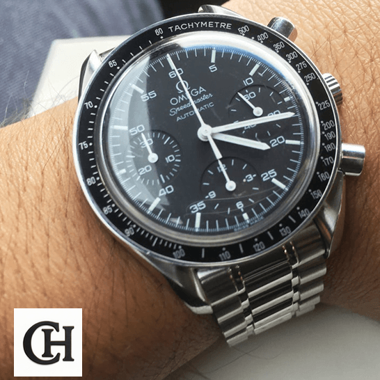Omega Speedmaster 3510.50 Black Dial on the wrist