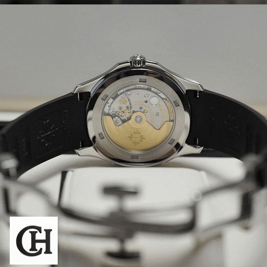 Patek Philippe Aquanaut 5167A-001 Detailed patek aquanaut 5167A 001 back Patek Philippe 5167A-001 Stainless Steel Case upside view