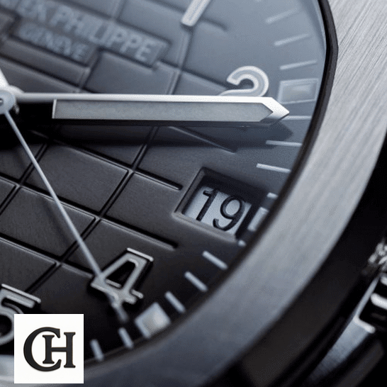 Patek Philippe Aquanaut 5167A-001 Detailed patek aquanaut 5167A 001 date Patek Philippe Geneve 5167A-001 analog close view