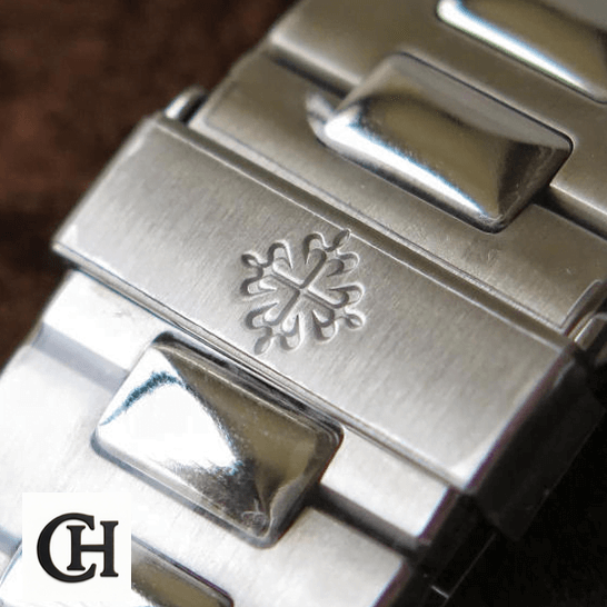 Patek Philippe 57111A-011 Stainless Steel Bracelet bracelet on the logo