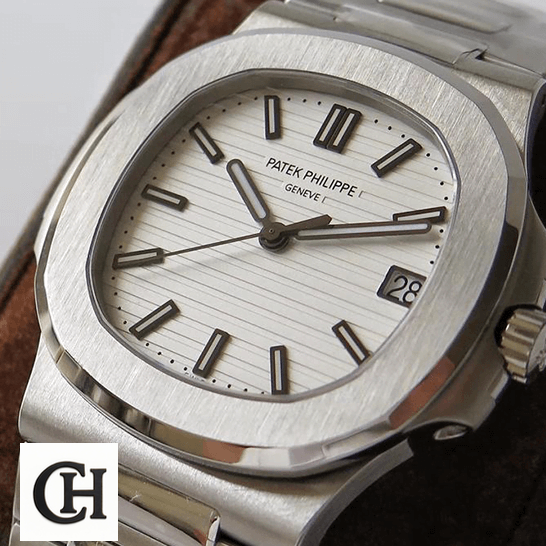 Patek Philippe Nautilus 57111A-011 Steel Case White Dial front view