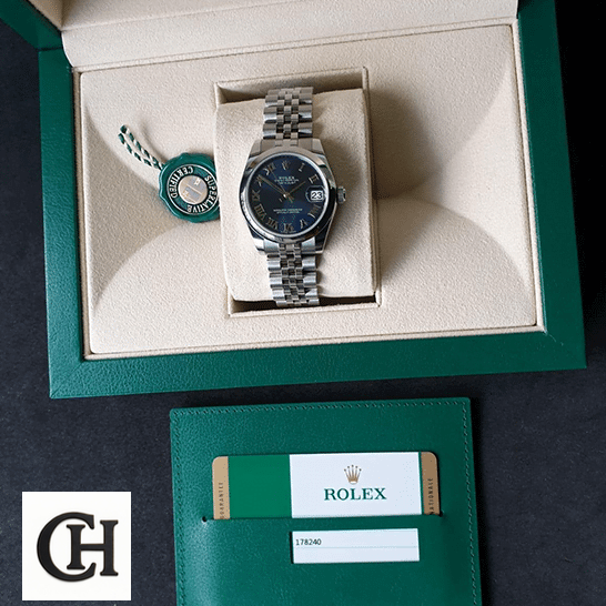 Rolex Datejust 178240-0037 S.Steel Jubilee in the Green Rolex Box & Guarantee Card