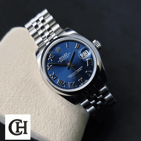 Rolex Datejust 178240 S.Steel Case & Blue Dial Bracelet & clock cushion