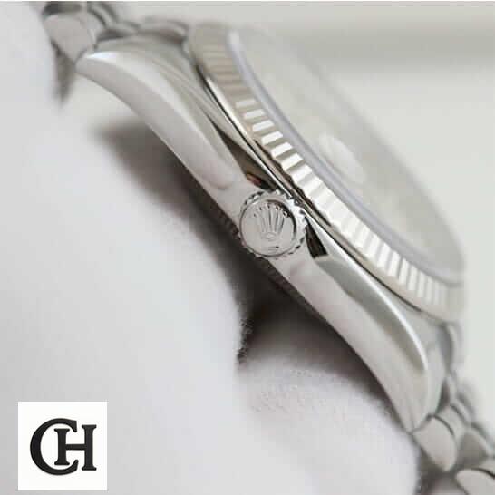 Rolex Datejust 178274 Rolex Datejust Steel Crown Pusher Right Side