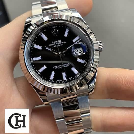 Rolex Datejust 116334BKSO Automatic Rolex Datejust II Automatic Black Dial 116334BKSO on his hands