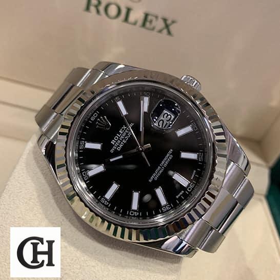 Rolex Datejust 116334BKSO Automatic Rolex Datejust II Automatic Black Dial 116334BKSO Fluted Bezel in the box