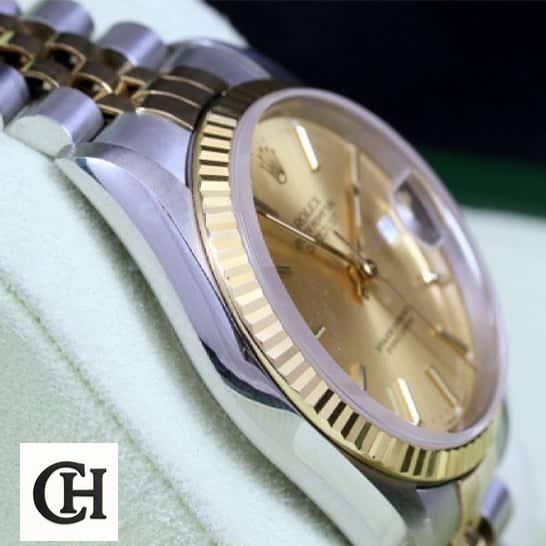 Rolex Datejust 16233 Two-Tone Super Accurate rolex datejust stainless steel replica3 Rolex Datejust 16233 Stainless Steel Case Jubilee
