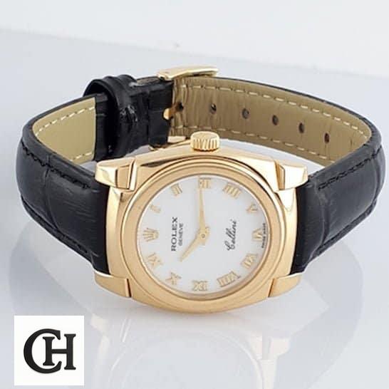 Rolex Geneve Cellini White Dial Romen Numerals
