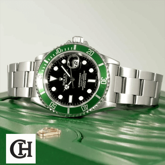 Rolex Submariner 16610LV "Kermit" Precision rolex submariner 16610LV MK2 40mm Rolex Submariner Date Kermit Black Dial 16610LV MK2 on the Green Rolex Box