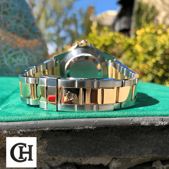 Rolex Submariner 16613 Rolex Submariner 16613 Two Tone Stainless Steel Bracelet Fold Clasp on the Rolex Logo
