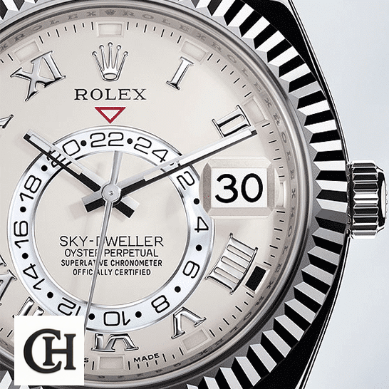 Rolex Sky-Dweller 326939 Rolex Sky-Dweller White Dial 326939 Fluted Bezel