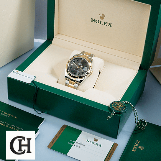 Rolex Datejust Grey Roman Dial 116333-0001 Mirror Rolex Datejust ın the Rolex Box