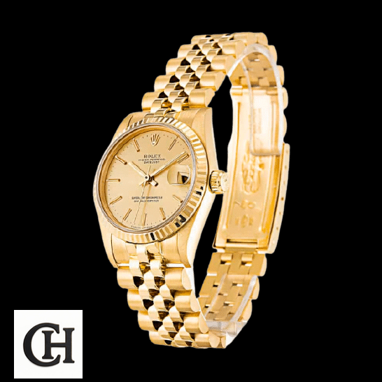 Rolex Datejust 6824 Yellow Gold Fluted Bezel