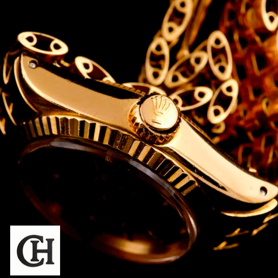Rolex Datejust 6824 Yellow Gold Crown Pusher