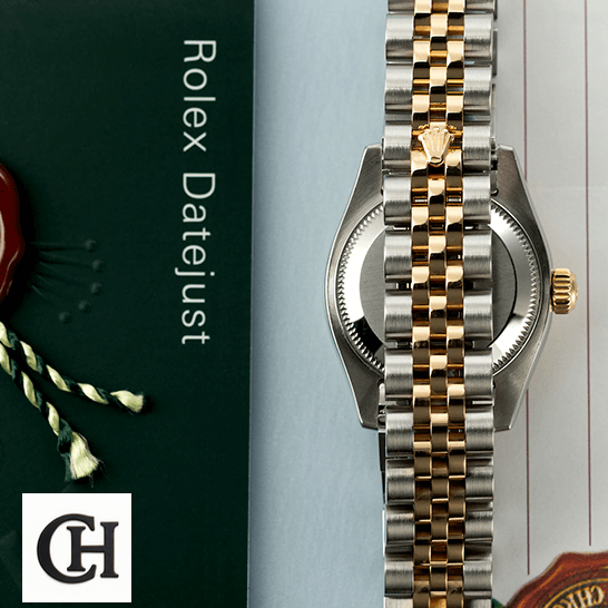 Rolex Datejust 179173 Rolex Datejust Stainless Steel Jubilee quarantine card next to