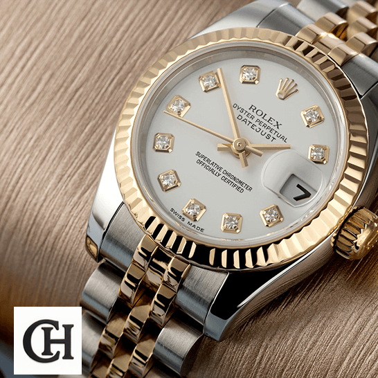 Rolex Datejust 179173 Rolex Datejust Yellow Gold Steel Diamond 179173