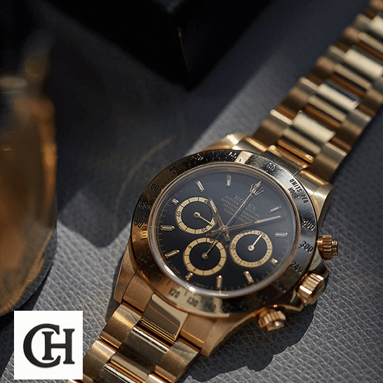 Rolex Daytona Cosmograph Yellow Gold Black Dial 16528 Oyster