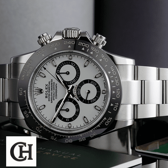 Rolex Daytona 116500ln-0001 Black Bezel Oyster on the table