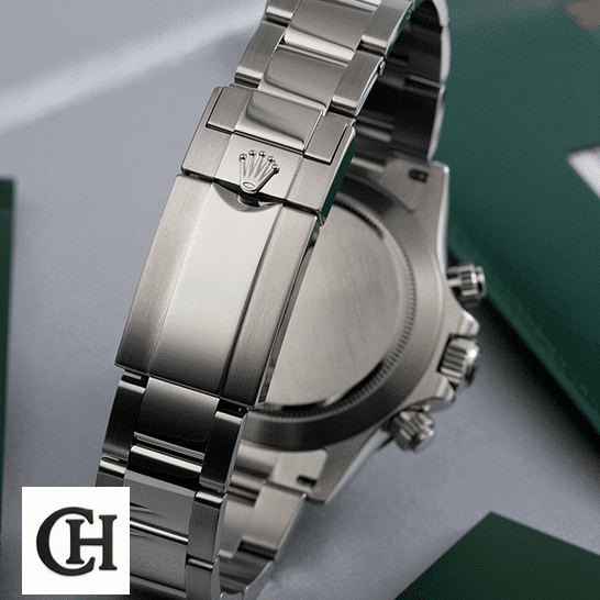 Rolex Daytona 116500ln-0001 Oyster Bracelet Fold Clasp on the Rolex Logo