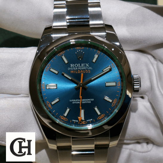 Rolex Milgauss Blue Dial 116400GV-0002 Edition Rolex Milgauss 116400GV-0002 Stainless Steel Case and Bezel