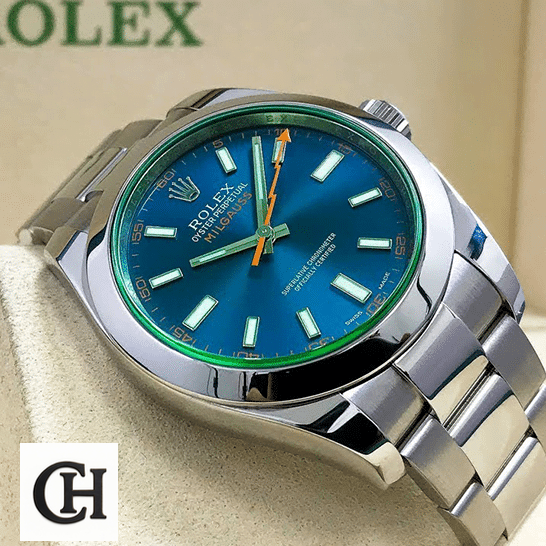 Rolex Milgauss Blue Dial 116400GV-0002 Edition Rolex Milgauss 116400GV-0002 Green Sapphire Crystal and Blue Dial Oyster in the Rolex Box