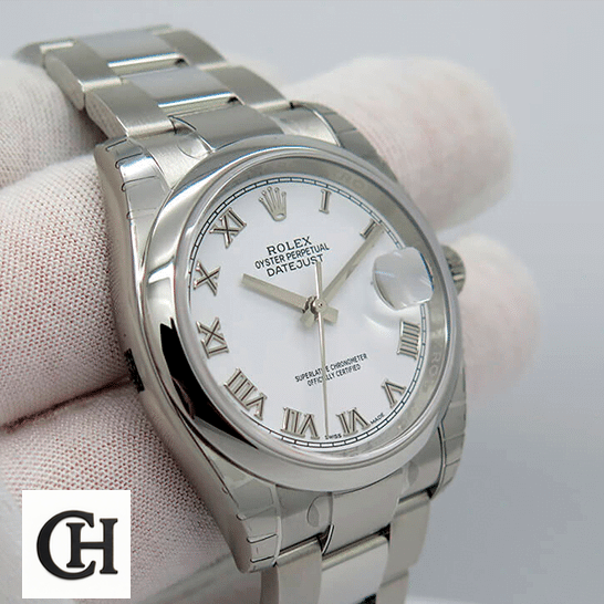 Rolex Datejust 116200 Collector’s Rolex Perpetual Datejust 116200 White Dial S.Steel Case
