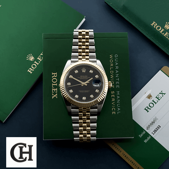 Rolex Datejust 69173 Lady Diamond Black Dial Premium rolex ratejust black Dial 69173 jubilee dial Rolex Datejust Jubilee Bracelet & Warrantly card