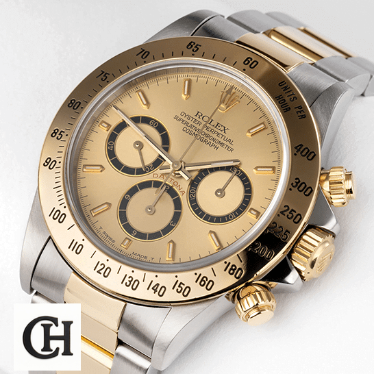 Rolex Daytona S.Steel Case Yellow Gold Bezel & Dial 16523 Oyster