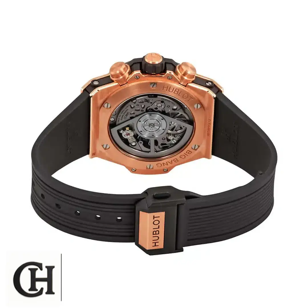 Hublot Big Bang Unico 441.OX.1180.RX "King Gold" Master Yeni Proje 2 30 The Hublot Big Bang King Gold 441.OX.1180.RX Black Rubber Bracelet Clasp
