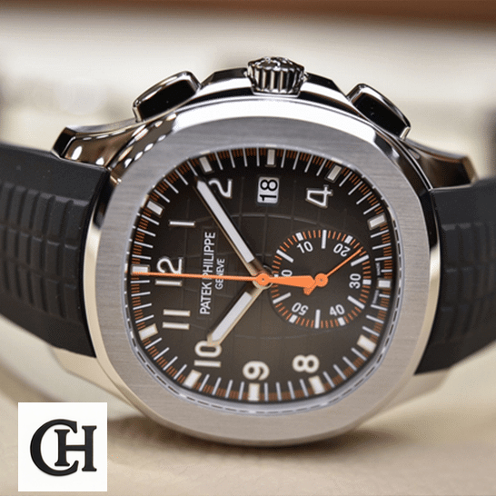 Patek Philippe Aquanaut Chronograph 5968A-001 Perfect Edition patek philippe aquanaut Patek Philippe Geneve Aquanaut Black Dial Steel Bezel side view