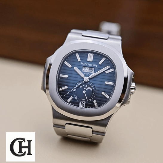 Patek Philippe 5726 High-End patekphilippe nautilus5726 1A 014 front Patek Philippe Nautilus 5726-1A-014 Blue Dial Steel Case front view