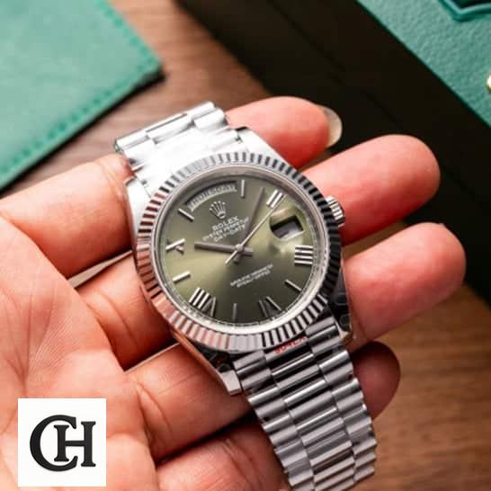 Rolex Day-Date 228239-0033 Rolex Day-Date 228239-0033 Stainless Steel Green Dial Oyster