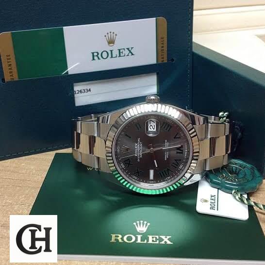 Rolex Datejust 126334 Wimbledon Fluted Bezel Oyster & Guarentee Card