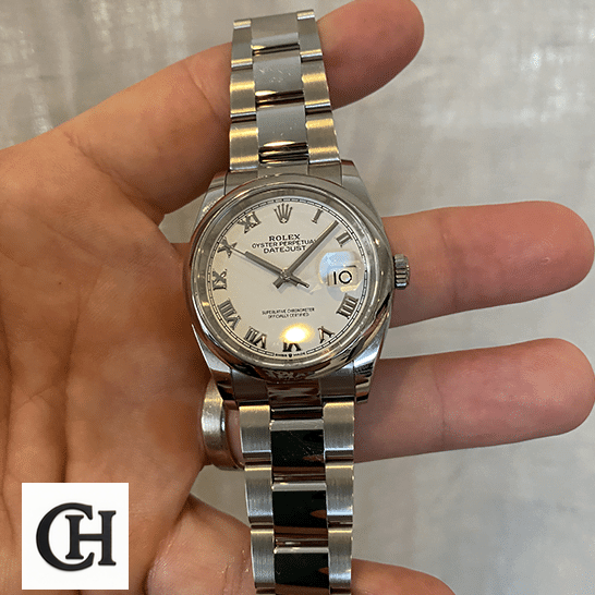 Rolex Datejust 126200-0008 White Dial rolex datejust 126200 0008 front Rolex Datejust 126200-0008 oyster bracelet