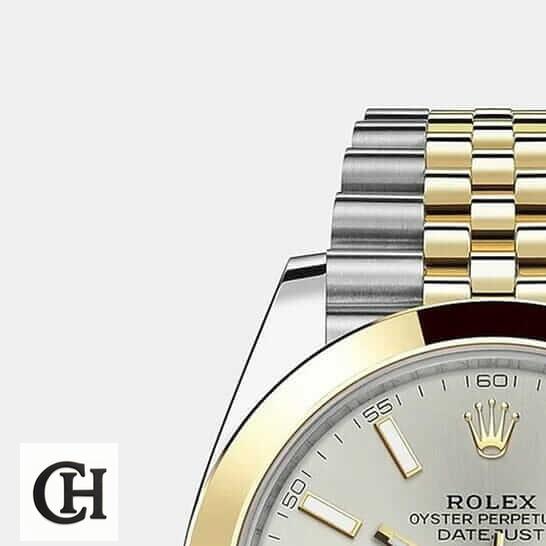 Rolex Datejust 126303-0002 Yellow Gold Super Accurate rolex datejust 41 gold unitedluxury united Rolex Datejust 41 126303-0002 Two Tone Jubilee Bracelet white background