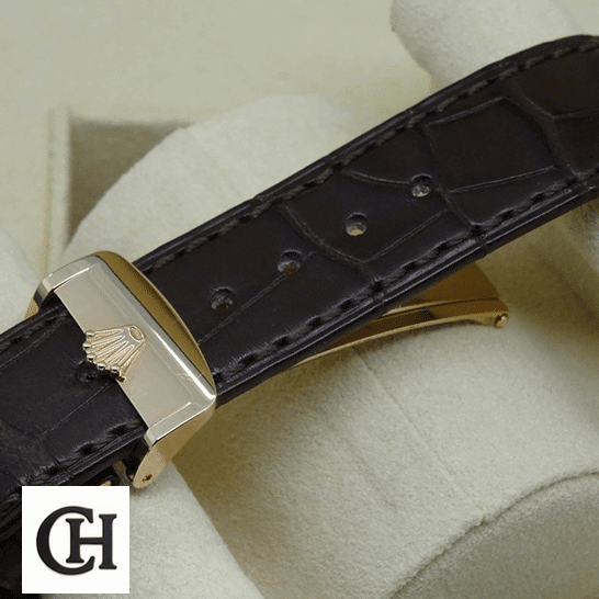 Rolex Day-Date 118139 V5 Brown Leather Bracelet