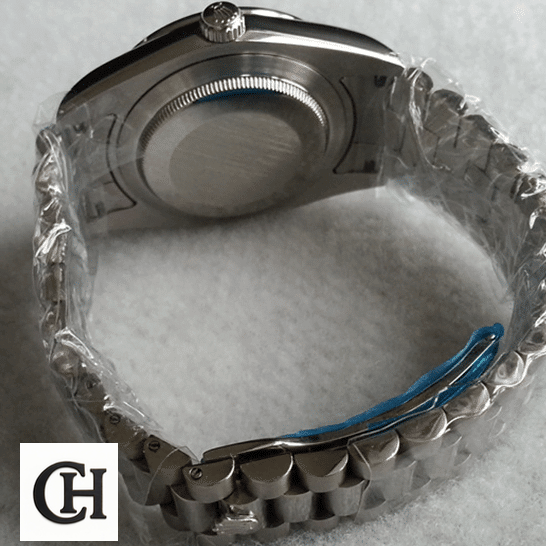 Rolex Day-Date 118206 Rolex Day-Date II 218206-0009 Stainless Steel Case Oyster Braclet Fold Clasp