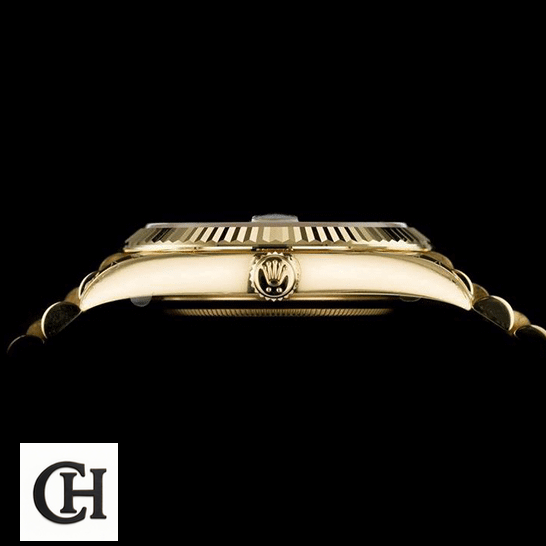 Rolex Day-Date 228238-0042 Rolex Day-Date 40 228238 Right Side Gold Crown Pusher