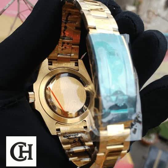 Rolex GMT Green Dial Gold Bracelet and Clasp