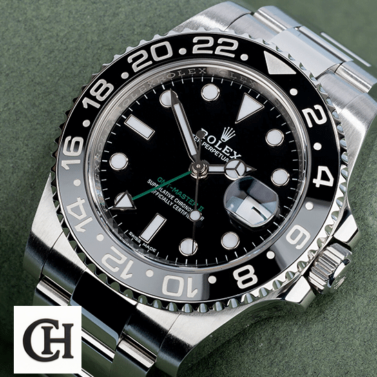 Rolex GMT-Master II 116710LN Masterpiece rolex gmt master 116710LN 0001 left Rolex GMT Master 116710LN-0001 Black Bezel & Crown Pusher