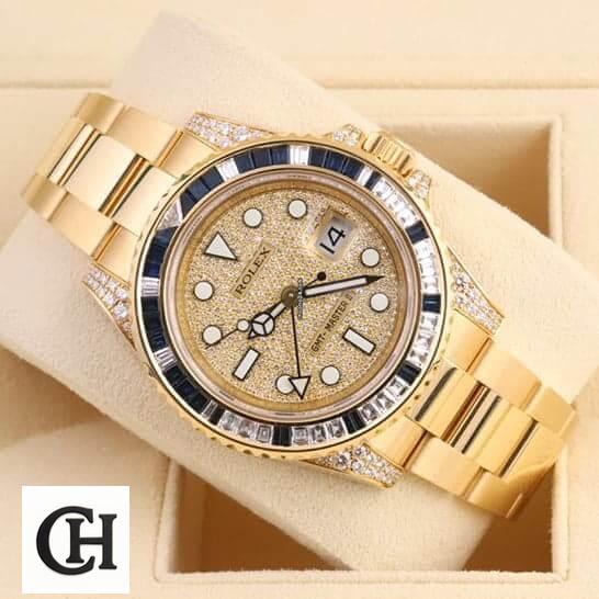 Rolex GMT-Master 116758SA Edition rolex gold diamond watch Rolex GMT-Master 116758SA Diamond Gold Dial
