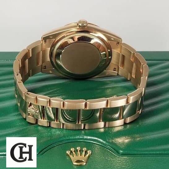 Rolex Day-Date 128235 "Chocolate Dial" Top Grade rolex ladies Rolex Sea-Dweller 126603-0001 rolex on top of the box