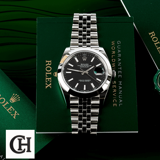 Rolex Datejust 118239 Black Dial Mirror Rolex Datejust 11823 Steel Black Dial Jubilee on the warranty card