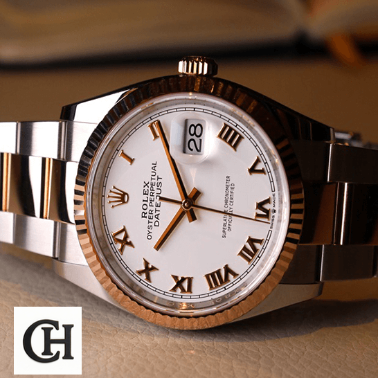 Rolex Datejust 126223 Two-Tone Rolex Datejust 126231 Oyster Roman White Dial on the box