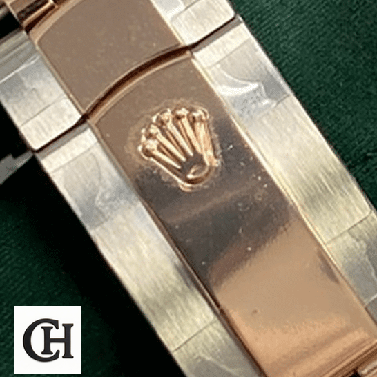 Rolex Datejust 126231 Black Diamond Dial Edition Rolex Datejust 126231 Two Tone Fold Clasp On the Rolex Logo