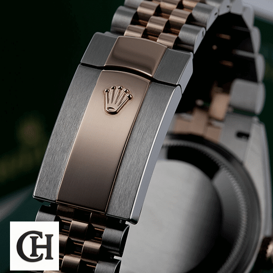 Rolex Datejust 126231 Two-Tone Fluted Bezel Detailed rolex datejust 126231 steel gold automatic grey dial jubilee right Rolex Steel Gold Stainless Steel Jubilee closed clasp